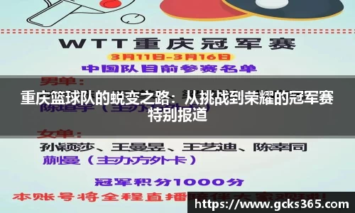 重庆篮球队的蜕变之路：从挑战到荣耀的冠军赛特别报道